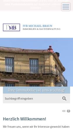 Vorschau der mobilen Webseite www.braun-hausverwaltung.de, Braun Hausverwaltung