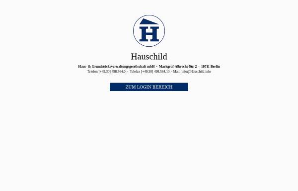 Vorschau von www.hauschild.info, Hauschild Haus- und Grundstücksverwaltungsgesellschaft mbH
