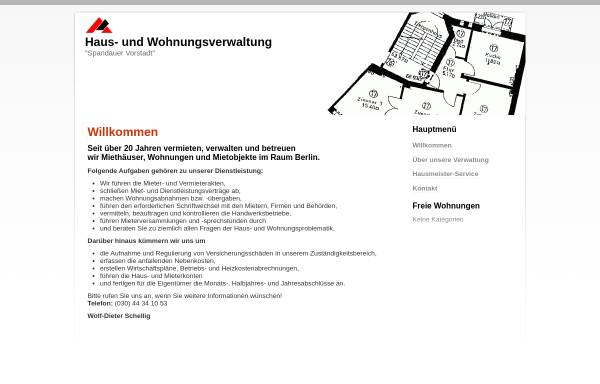 Vorschau von www.hv-schellig.de, Hausverwaltung Schellig