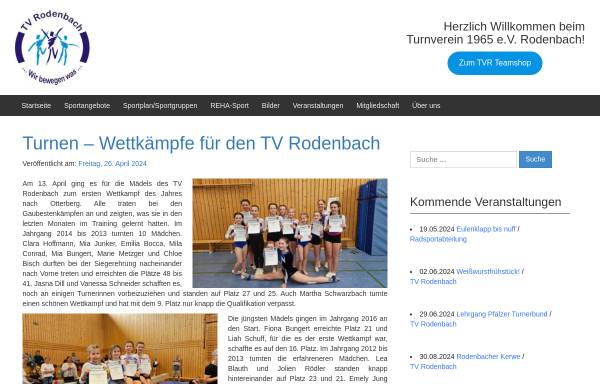 Vorschau von www.tv-rodenbach.de, TV 1965 e.V. Rodenbach