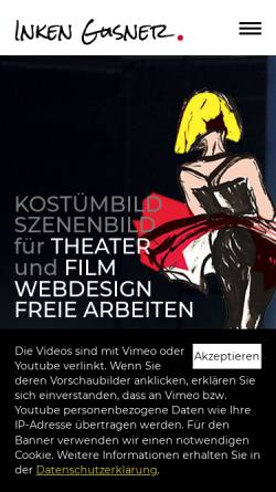 Vorschau der mobilen Webseite inken-gusner.de, Inken Gusner - Grafik & Design