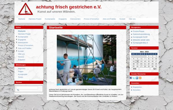 Vorschau von www.achtung-frisch-gestrichen.de, achtung frisch gestrichen e.V.