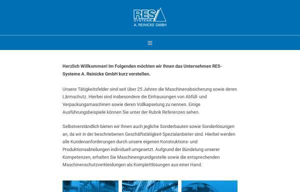 Vorschau von www.res-systeme.de, RES-Systeme A. Reinicke GmbH