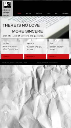 Vorschau der mobilen Webseite www.2dproject.de, 2DProject