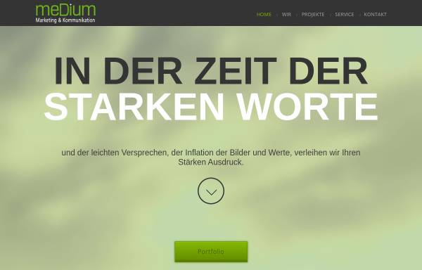 Vorschau von www.medium-online.de, MediuM Werbeagentur und Verlag GmbH