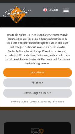 Vorschau der mobilen Webseite www.hfs-sn.de, HFS Fahrzeug- und Industriebeschichtungen GmbH & Co. KG