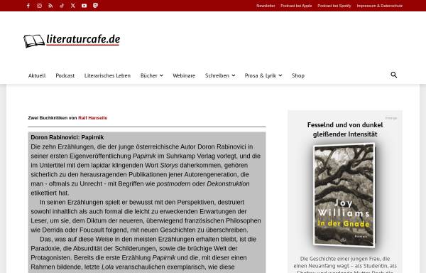 Vorschau von www.literaturcafe.de, Der Goldttrinker