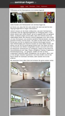 Vorschau der mobilen Webseite www.seminar-hagen.de, von der Heyden Vermietungen GmbH & Co. KG