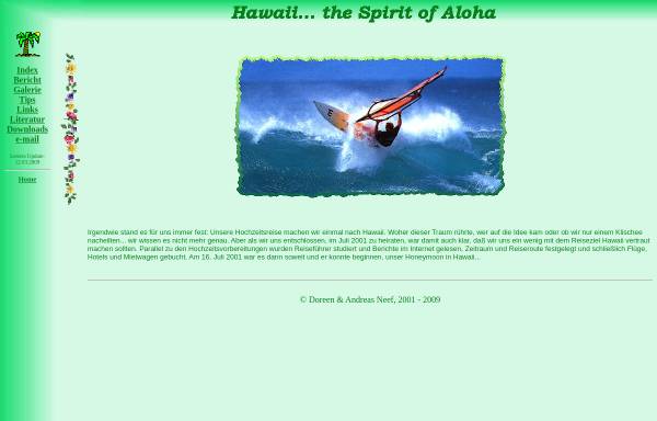Vorschau von www.neef-online.de, Hawaii - The Spirit of Aloha [Doreen & Andreas Neef]