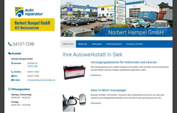 Vorschau von www.hampel-automobile.de, Norbert Hampel GmbH