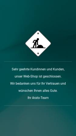 Vorschau der mobilen Webseite www.arato.de, Aratowerk Walter von Taschitzki GmbH & Co. KG
