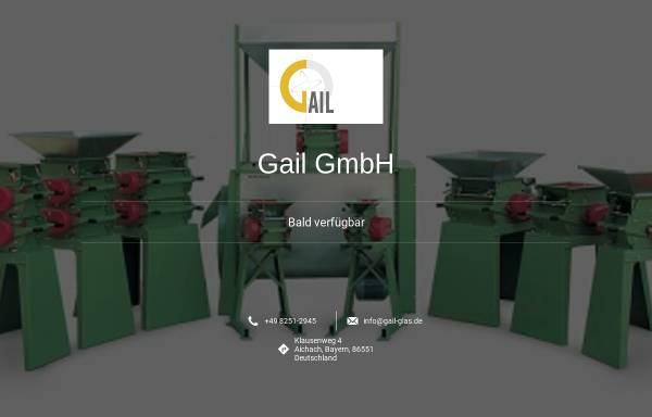 Vorschau von www.gail-maschinenbau.de, Gail Maschinenbau GmbH