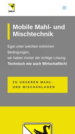 Vorschau der mobilen Webseite www.smh-gmelin.de, S.M.H. Gmelin + Co. GmbH