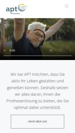 Vorschau der mobilen Webseite www.apt-kipping.de, APT Aktiv Prothesen Technik - Thomas Kipping
