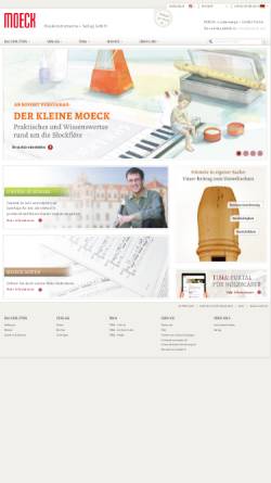 Vorschau der mobilen Webseite www.moeck.com, Moeck Instrumente