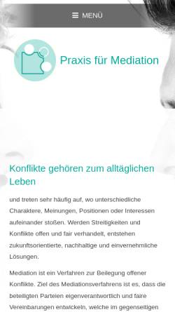 Vorschau der mobilen Webseite www.medi-ation.de, Praxis für Mediation - Jens Bauer