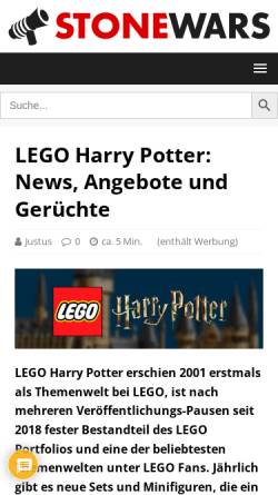 Vorschau der mobilen Webseite www.brick-potter.de, Brick-Potter