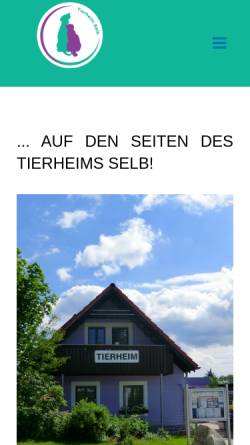 Vorschau der mobilen Webseite www.tierheimselb.de, Tierheim Selb