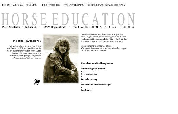Vorschau von www.horse-education.de, Horse-Education Peter Stuhlmann