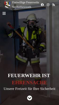 Vorschau der mobilen Webseite www.ff-seybothenreuth.de, Freiwillige Feuerwehr Seybothenreuth