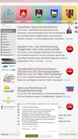 Vorschau der mobilen Webseite www.schwarzhofen.de, Markt Schwarzhofen