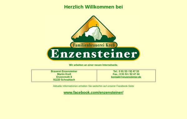 Vorschau von www.enzensteiner.de, Brauerei Enzensteiner