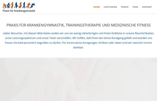 Vorschau von www.therapie-schorndorf.de, Praxis für Krankengymnastik, Trainingstherapie und medizinische Fitness