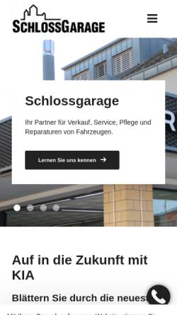 Vorschau der mobilen Webseite schlossgarage.com, Schlossgarage Herblingen AG