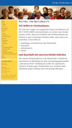 Vorschau der mobilen Webseite pro-vita-bensheim.de, Pro Vita - Für das Leben e.V.