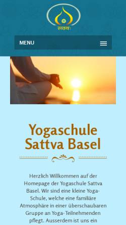 Vorschau der mobilen Webseite yoga-basel.ch, Yogaschule Stefan R. Senn