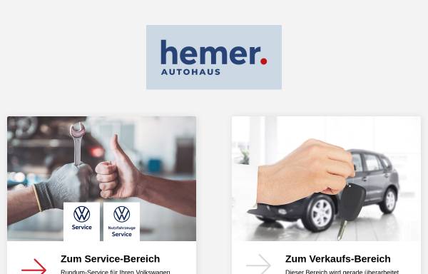 Vorschau von www.hemer-gundheim.de, Autohaus Hemer GmbH