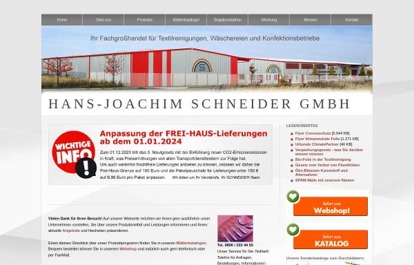 Vorschau von www.schneider-berlin.de, Hans-Joachim Schneider GmbH