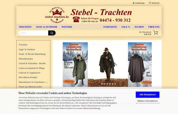 Vorschau von www.stebel-trachten.de, Stebel-Trachten