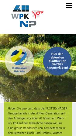Vorschau der mobilen Webseite www.kuster-hager.ch, Kuster + Hager