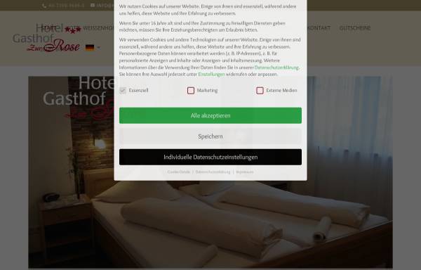 Vorschau von www.hotel-zurrose.de, Hotel-Gasthof zur Rose