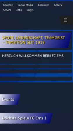 Vorschau der mobilen Webseite www.fcems.ch, FC EMS