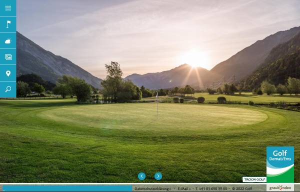 Vorschau von www.golfclub-domatems.ch, Golfclub