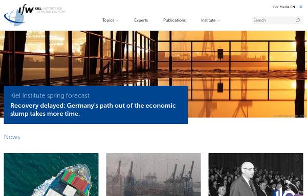Vorschau von www.ifw-kiel.de, Institut für Weltwirtschaft