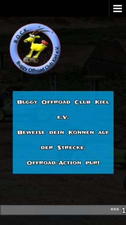 Vorschau der mobilen Webseite boc-kiel.de, Buggy Offroad Club Kiel