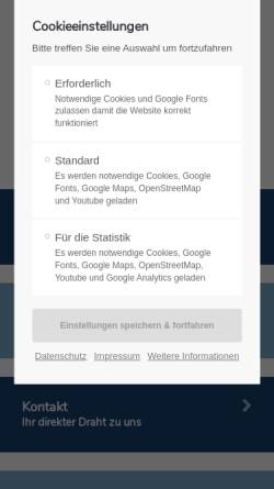 Vorschau der mobilen Webseite www.dehoga-kiel.de, DeHoGa Kreisverband Kiel der Hotel- und Gaststättenbetriebe e.V.