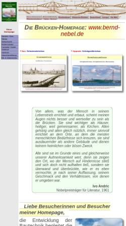 Vorschau der mobilen Webseite www.bernd-nebel.de, Brücken - Architektur, Technik, Geschichte