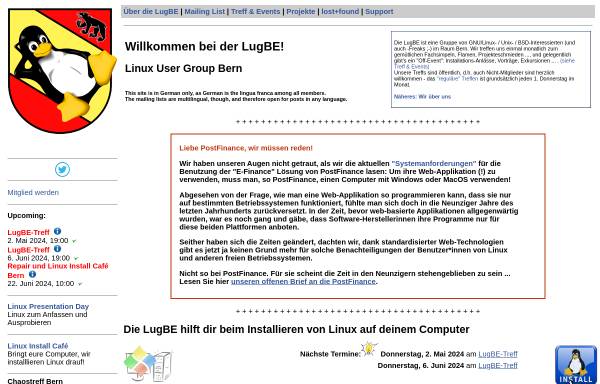Vorschau von www.lugbe.ch, Bern - LugBE