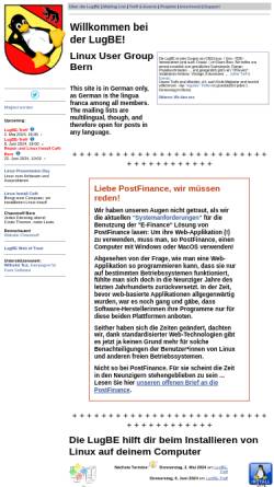 Vorschau der mobilen Webseite www.lugbe.ch, Bern - LugBE