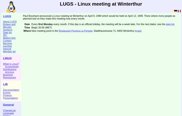 Vorschau von www.lugs.ch, Winterthur - LUGS Stammtisch