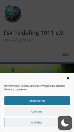 Vorschau der mobilen Webseite www.tsv-feldafing.de, TSV Feldafing e.V