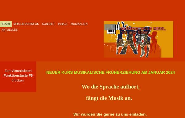 Vorschau von www.musikschule-merl.de, Musikschule Merl