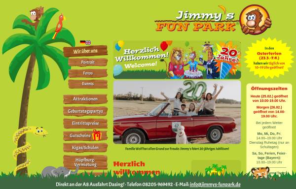 Vorschau von www.jimmys-funpark.de, Jimmy's Fun Park