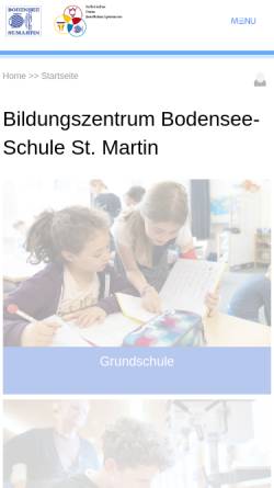 Vorschau der mobilen Webseite bodensee-schule-st-martin.de, Bodensee-Schule St. Martin