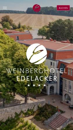 Vorschau der mobilen Webseite www.edelacker.de, Berghotel zum Edelacker