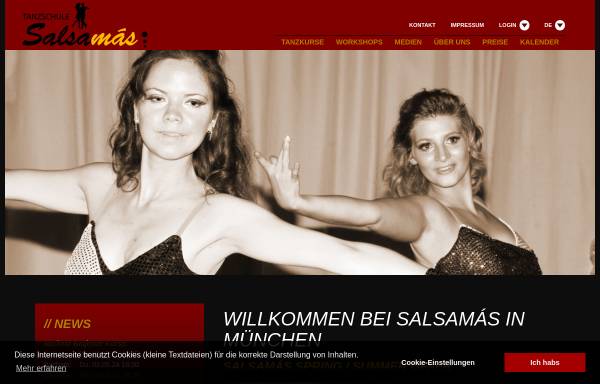 Vorschau von www.salsamas.de, Salsamás München